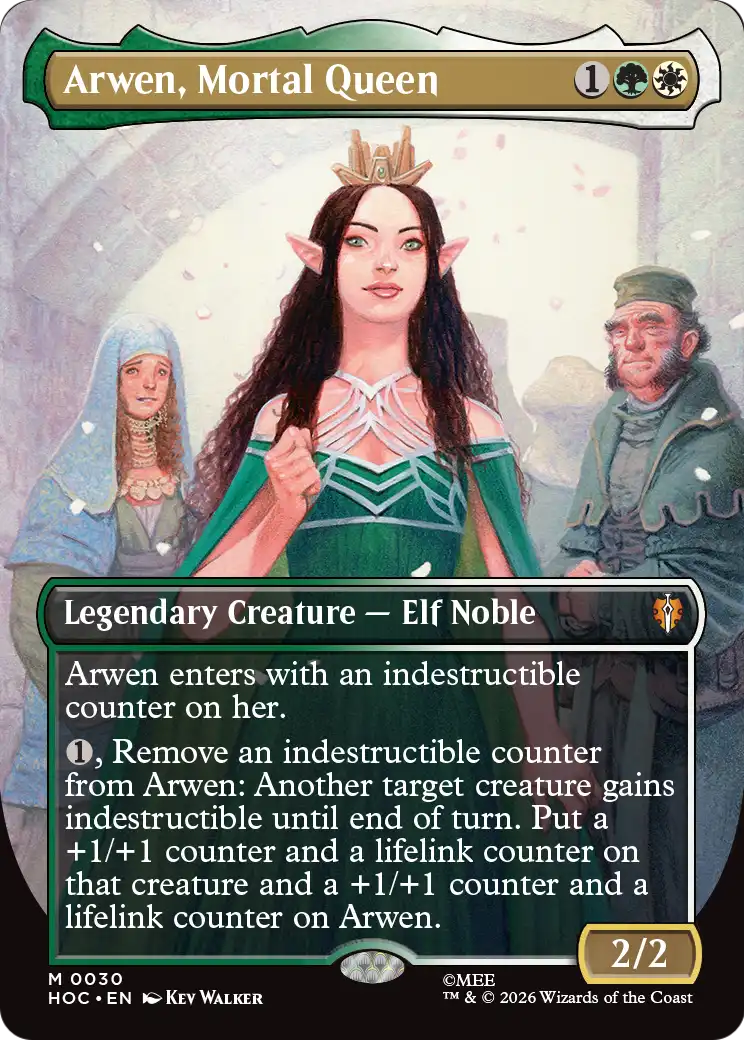Arwen, Mortal Queen (Borderless) [The Hobbit: Eternal-Legal] | Black Swamp Games