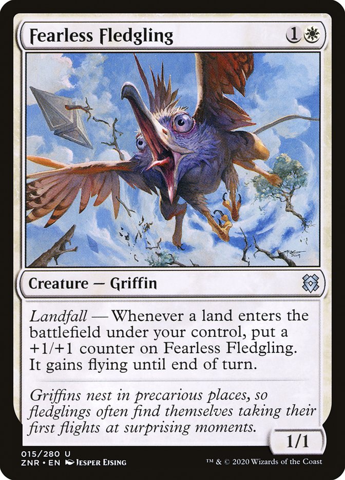 Fearless Fledgling [Zendikar Rising] | Black Swamp Games