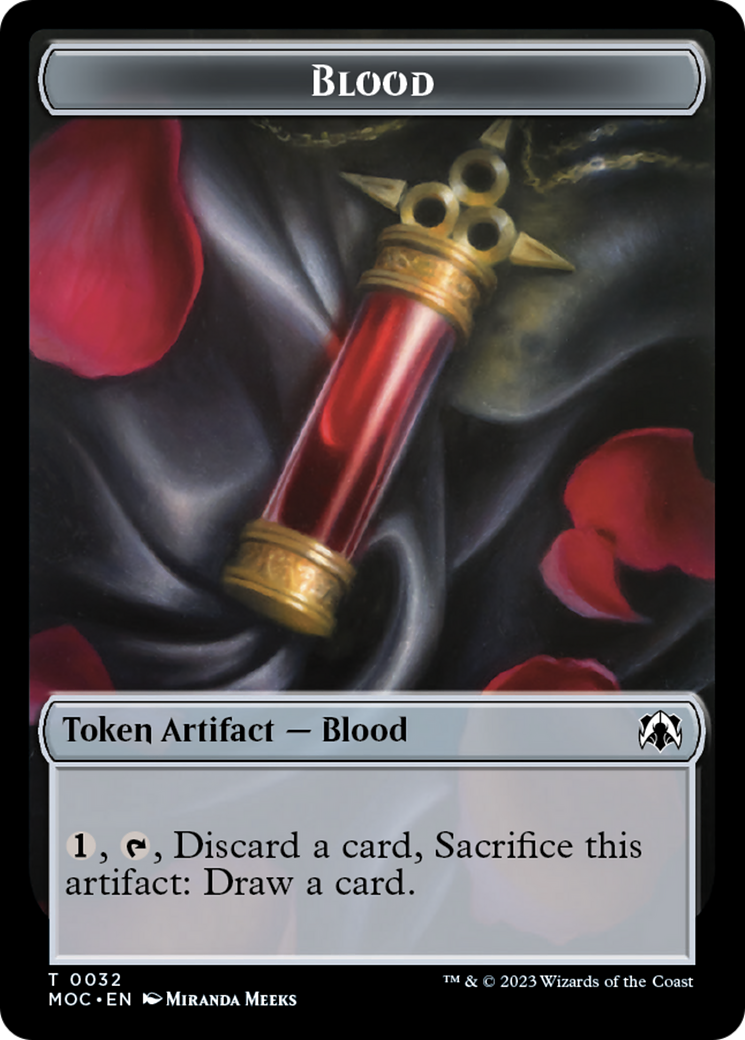 Blood // Shapeshifter Double-Sided Token [March of the Machine Commander Tokens] | Black Swamp Games