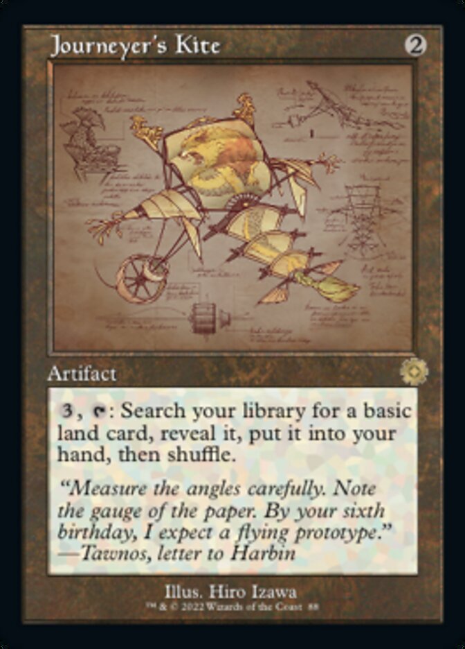 Journeyer's Kite (Retro Schematic) [The Brothers' War Retro Artifacts] | Black Swamp Games