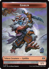 Dog // Goblin Double-Sided Token [Tarkir: Dragonstorm Commander Tokens] | Black Swamp Games