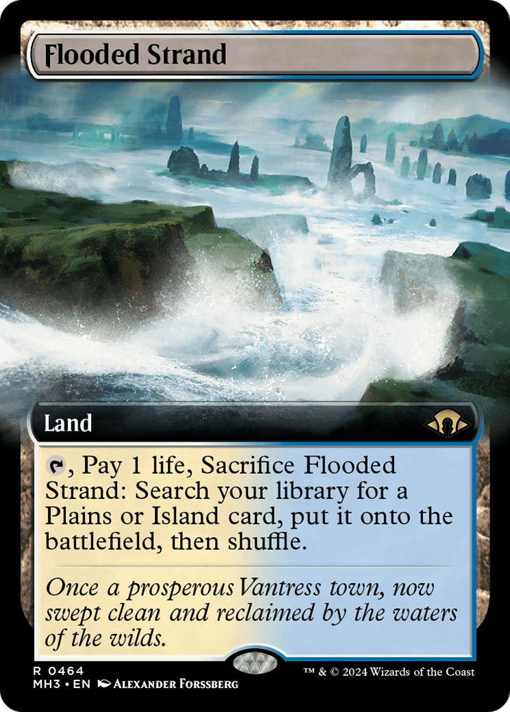 Flooded Strand (Extended Art) [Modern Horizons 3] | Black Swamp Games