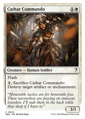 Cathar Commando (White Border) [Mystery Booster 2] | Black Swamp Games