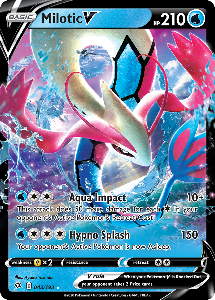 Milotic V (043/192) [Sword & Shield: Rebel Clash] | Black Swamp Games