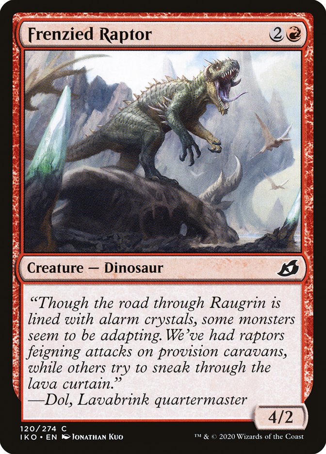 Frenzied Raptor [Ikoria: Lair of Behemoths] | Black Swamp Games