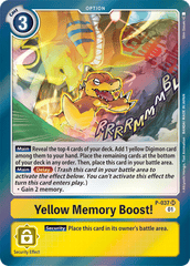 Yellow Memory Boost! [P-037] [Promotional Cards] | Black Swamp Games