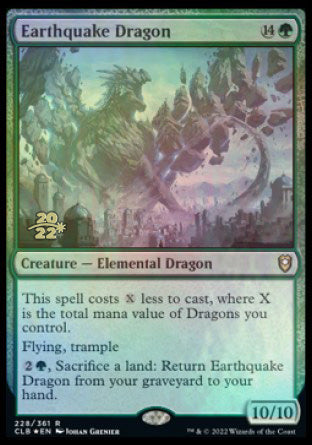 Earthquake Dragon [Commander Legends: Battle for Baldur's Gate Prerelease Promos] | Black Swamp Games