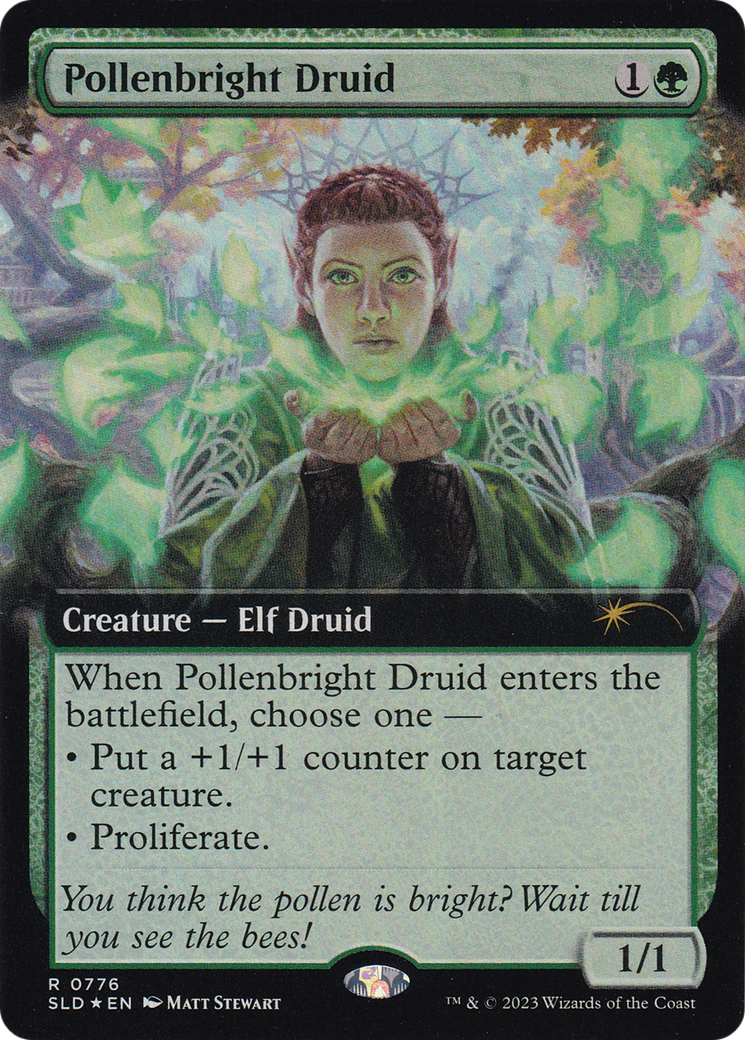 Pollenbright Druid (Extended Art) [Secret Lair Drop Series] | Black Swamp Games