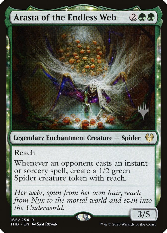 Arasta of the Endless Web (Promo Pack) [Theros Beyond Death Promos] | Black Swamp Games