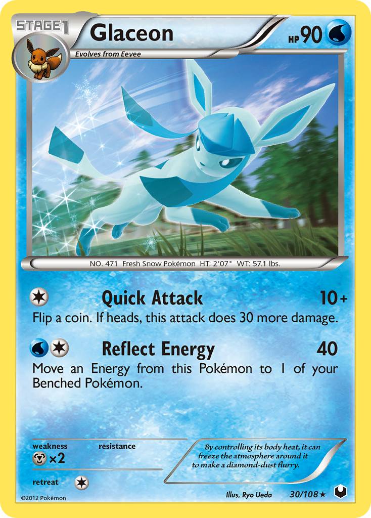 Glaceon (30/108) [Black & White: Dark Explorers] | Black Swamp Games