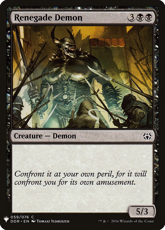 Renegade Demon [Mystery Booster] | Black Swamp Games