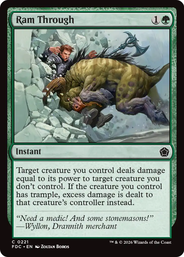 Ram Through [Foundations Commander] | Black Swamp Games