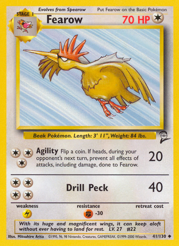 Fearow (41/130) [Base Set 2] | Black Swamp Games