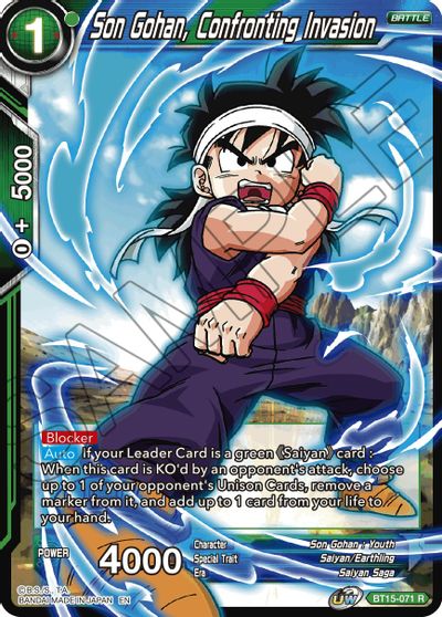 Son Gohan, Confronting Invasion (BT15-071) [Saiyan Showdown] | Black Swamp Games