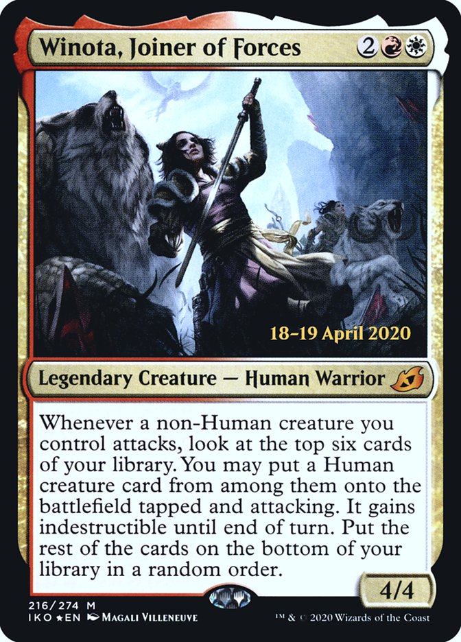 Winota, Joiner of Forces [Ikoria: Lair of Behemoths Prerelease Promos] | Black Swamp Games