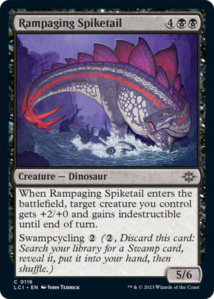 Rampaging Spiketail [The Lost Caverns of Ixalan] | Black Swamp Games