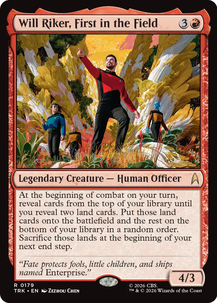 Will Riker, First in the Field [Star Trek] | Black Swamp Games