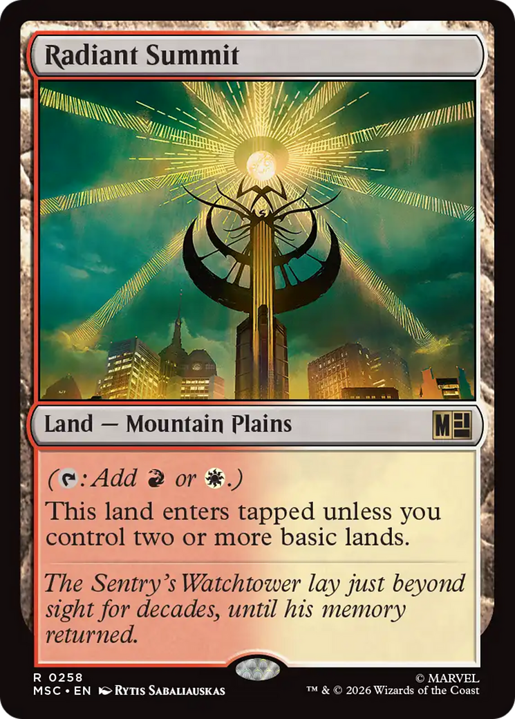 Radiant Summit [Marvel Super Heroes Commander] | Black Swamp Games