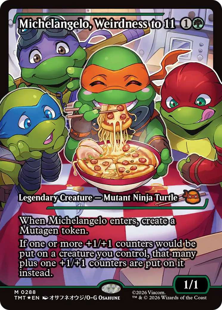 Michelangelo, Weirdness to 11 (Showcase) [Teenage Mutant Ninja Turtles] | Black Swamp Games