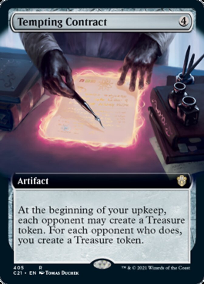 Tempting Contract (Extended Art) [Commander 2021] | Black Swamp Games