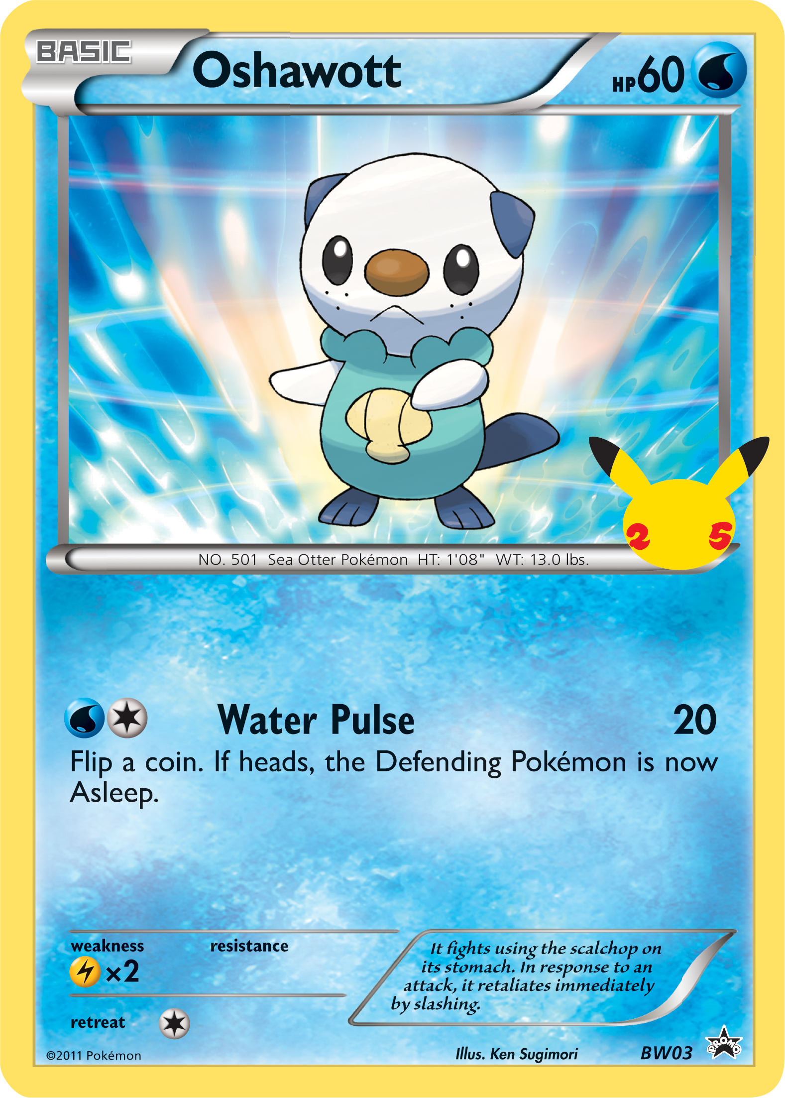 Oshawott (BW03) (Jumbo Card) [First Partner Pack] | Black Swamp Games