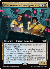 Phenomenon Investigators (Extended Art) [Duskmourn: House of Horror Commander] | Black Swamp Games