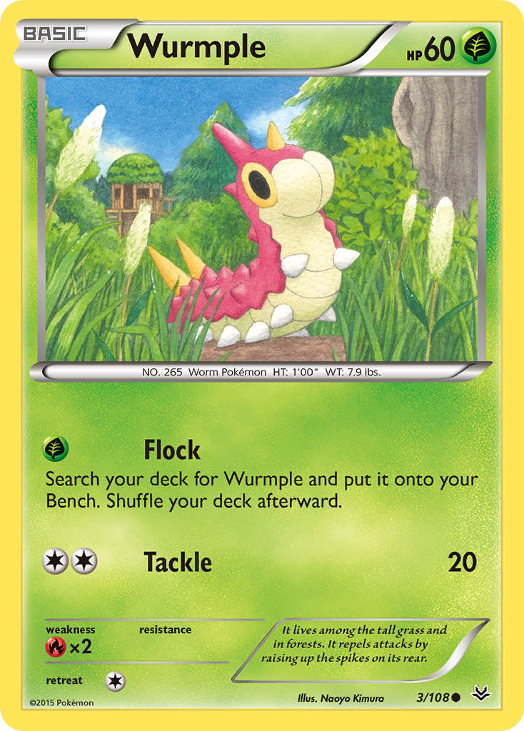 Wurmple (3/108) [XY: Roaring Skies] | Black Swamp Games
