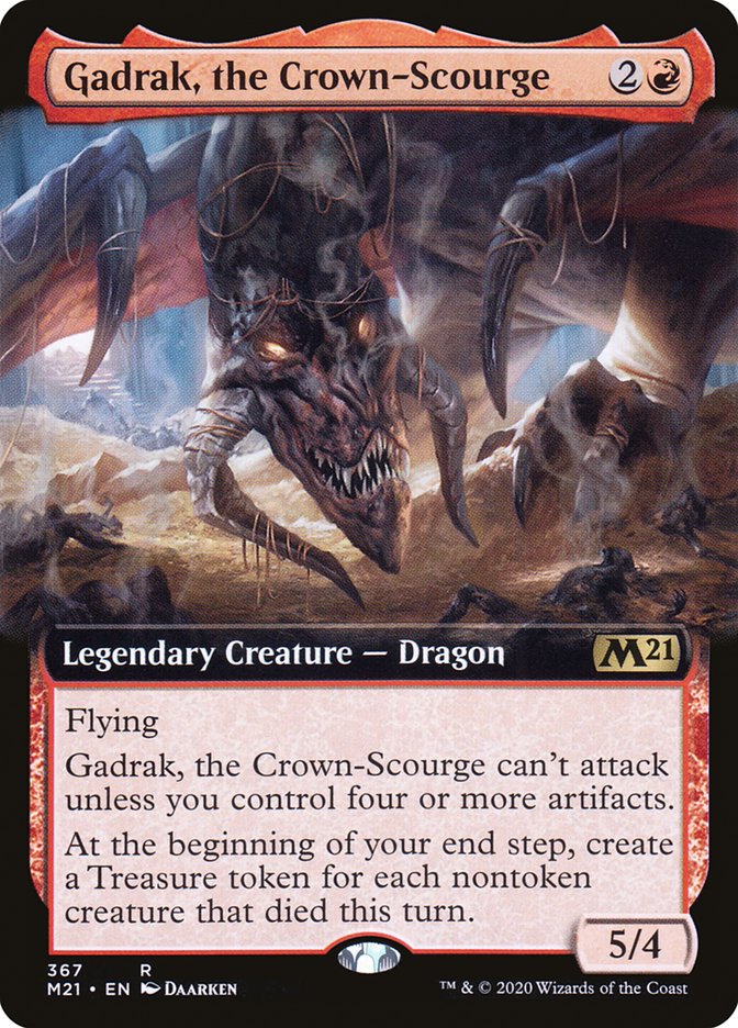Gadrak, the Crown-Scourge (Extended Art) [Core Set 2021] | Black Swamp Games