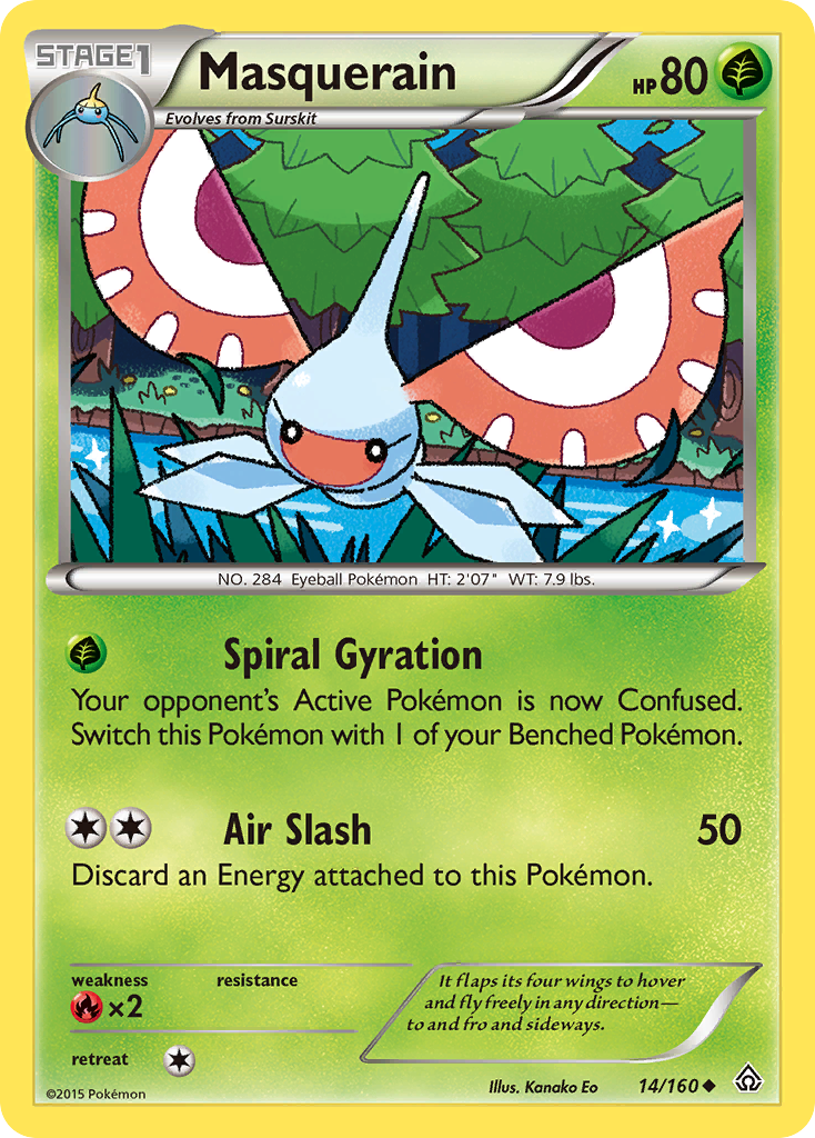 Masquerain (14/160) [XY: Primal Clash] | Black Swamp Games