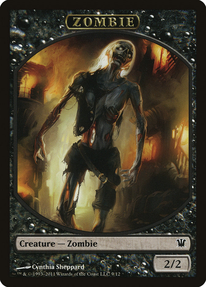 Zombie Token (9/12) [Innistrad Tokens] | Black Swamp Games