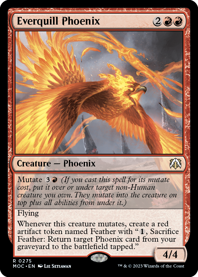 Everquill Phoenix [March of the Machine Commander] | Black Swamp Games