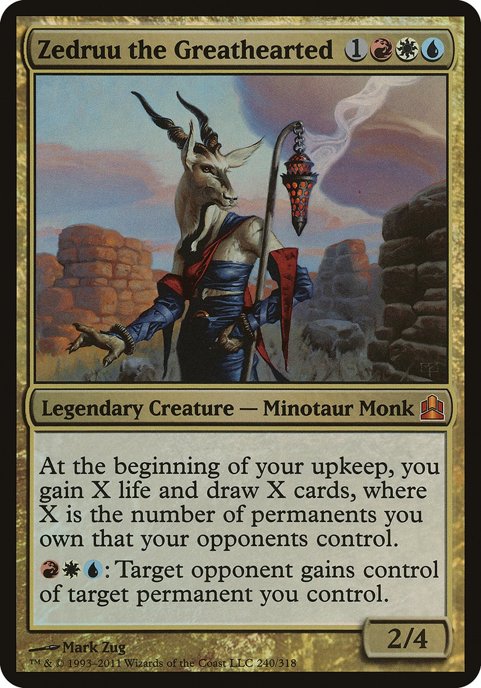Zedruu the Greathearted (Oversized) [Commander 2011 Oversized] | Black Swamp Games
