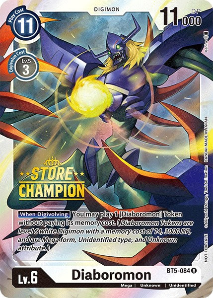 Diaboromon [BT5-084] (Store Champion) [Battle of Omni Promos] | Black Swamp Games