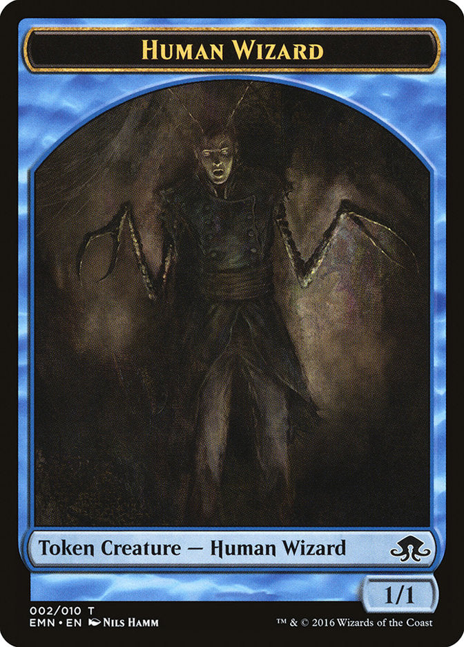Human Wizard Token [Eldritch Moon Tokens] | Black Swamp Games
