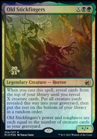 Old Stickfingers [Innistrad: Midnight Hunt Prerelease Promos] | Black Swamp Games