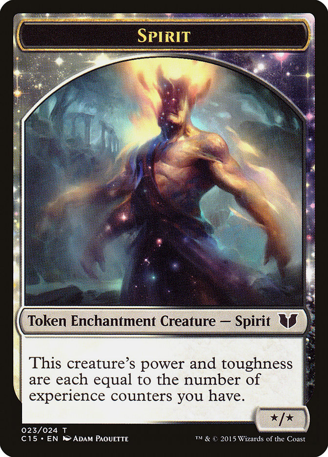 Spirit (023) // Cat Double-Sided Token [Commander 2015 Tokens] | Black Swamp Games