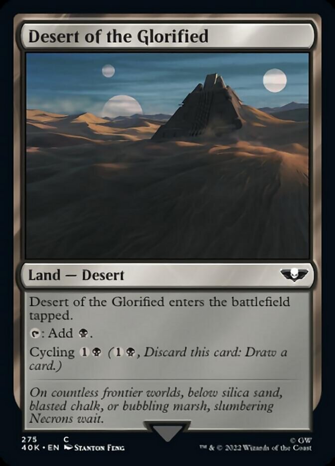 Desert of the Glorified (Surge Foil) [Warhammer 40,000] | Black Swamp Games