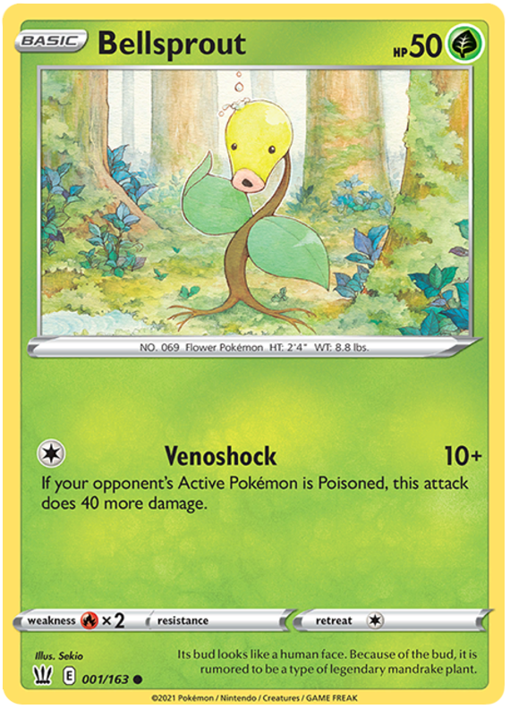 Bellsprout (001/163) [Sword & Shield: Battle Styles] | Black Swamp Games