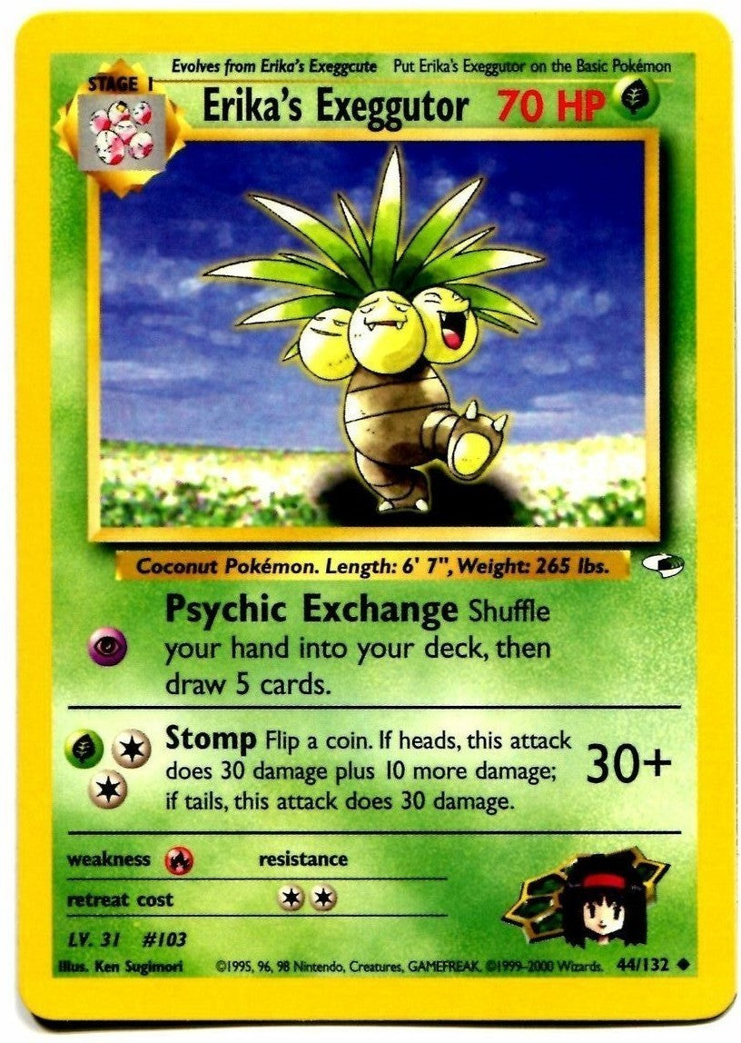 Erika's Exeggutor (44/132) [Gym Heroes Unlimited] | Black Swamp Games