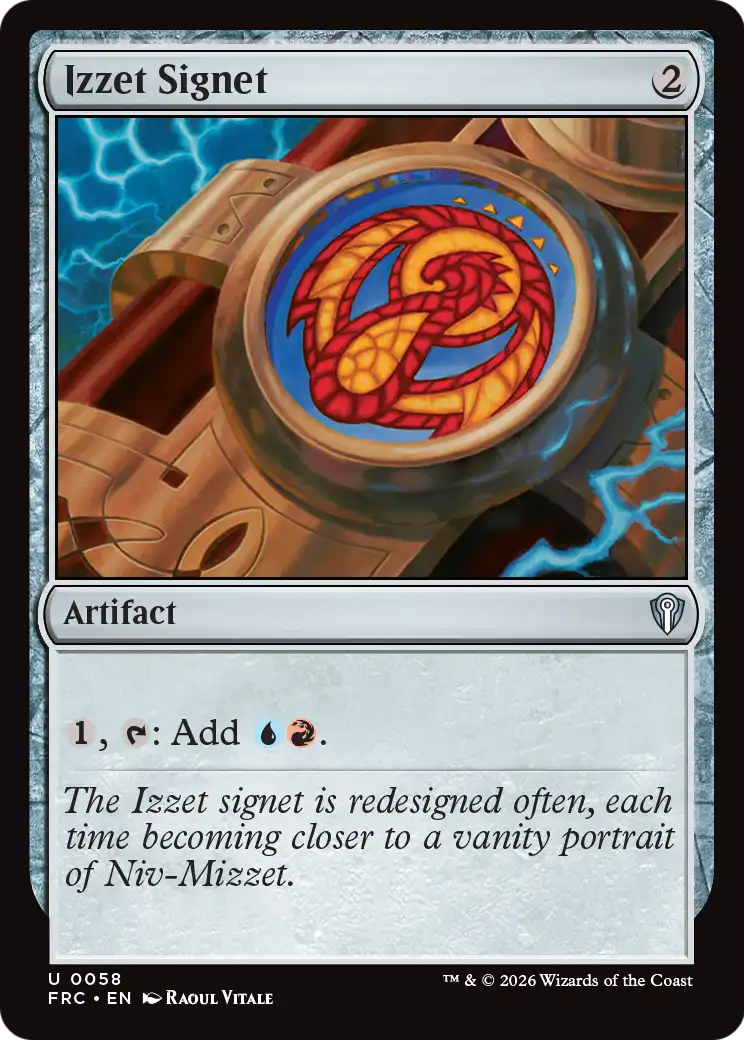 Izzet Signet [Reality Fracture Commander] | Black Swamp Games
