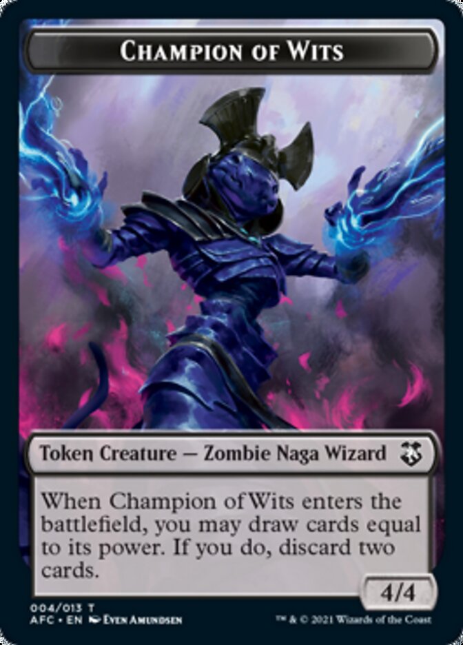 Champion of Wits // Illusion Double-Sided Token [Dungeons & Dragons: Adventures in the Forgotten Realms Commander Tokens] | Black Swamp Games