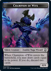 Champion of Wits // Illusion Double-Sided Token [Dungeons & Dragons: Adventures in the Forgotten Realms Commander Tokens] | Black Swamp Games