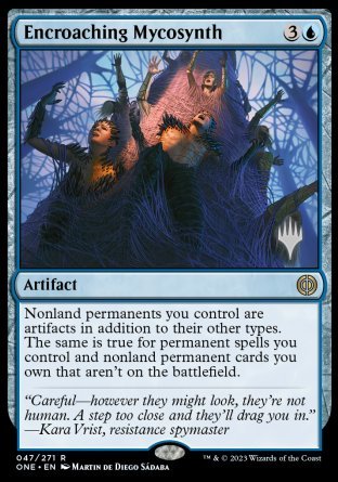 Encroaching Mycosynth (Promo Pack) [Phyrexia: All Will Be One Promos] | Black Swamp Games