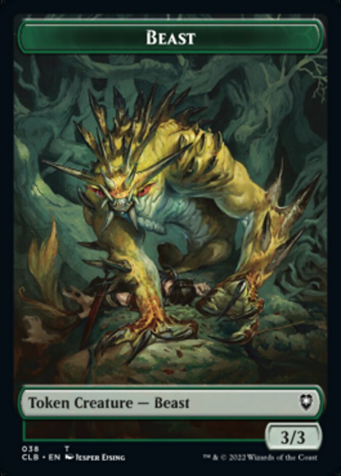 Satyr // Beast Double-Sided Token [Commander Legends: Battle for Baldur's Gate Tokens] | Black Swamp Games