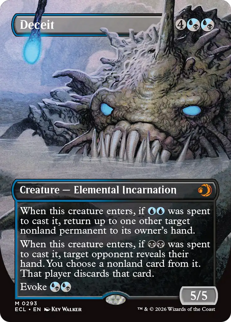 Deceit (Borderless) [Lorwyn Eclipsed] | Black Swamp Games