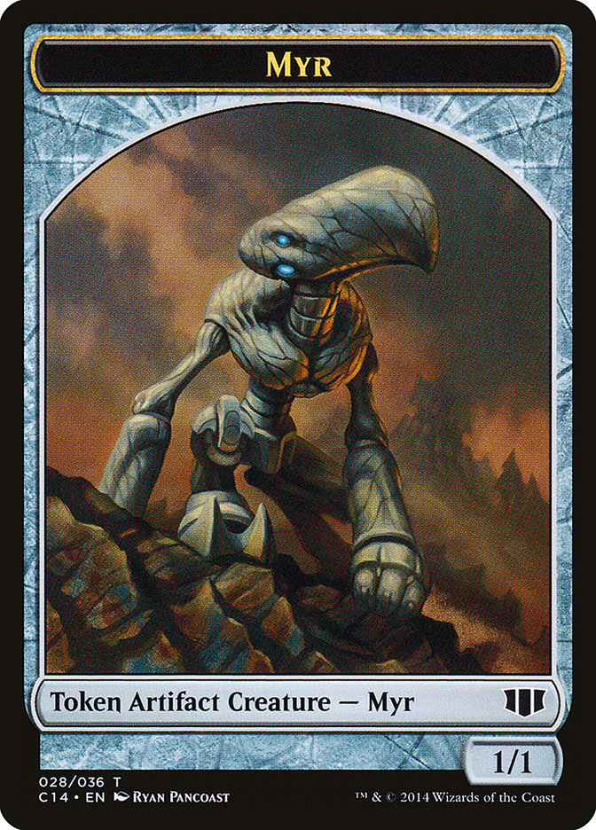 Myr // Pentavite Double-Sided Token [Commander 2014 Tokens] | Black Swamp Games