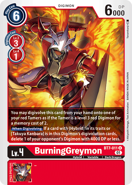 BurningGreymon [BT7-011] [Next Adventure] | Black Swamp Games