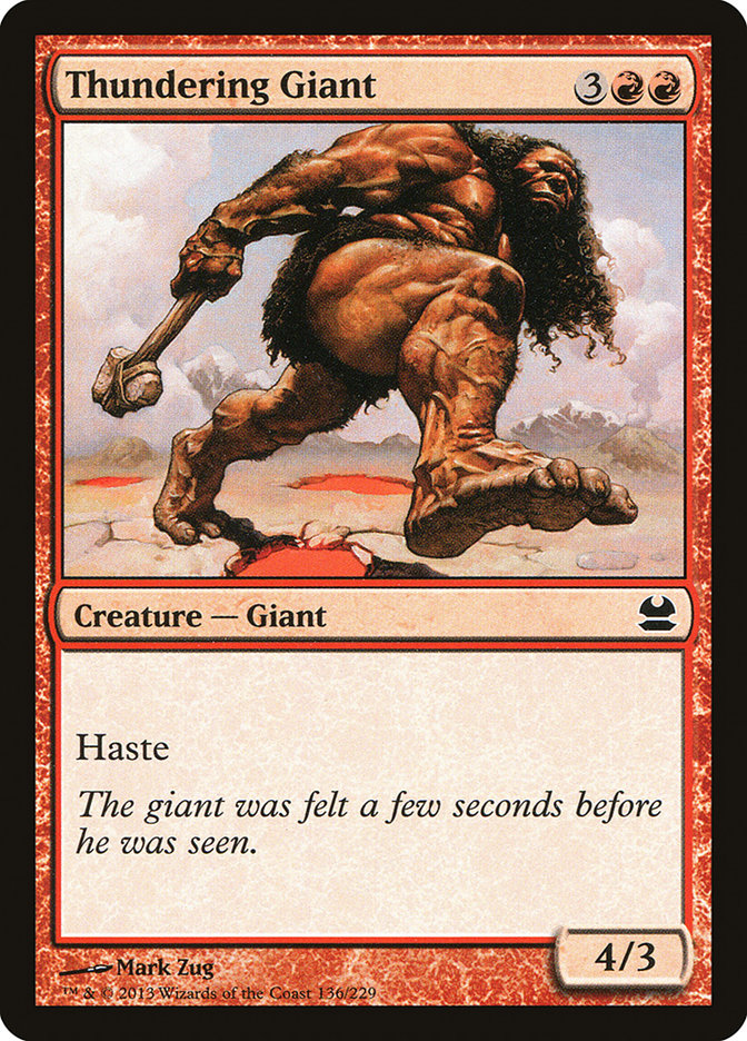 Thundering Giant [Modern Masters] | Black Swamp Games
