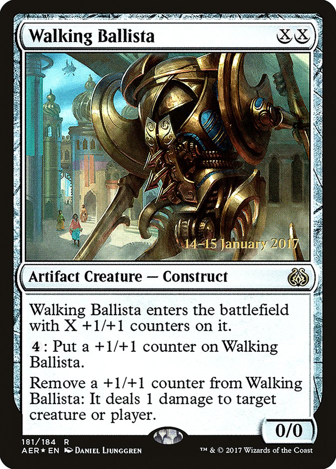 Walking Ballista [Aether Revolt Prerelease Promos] | Black Swamp Games