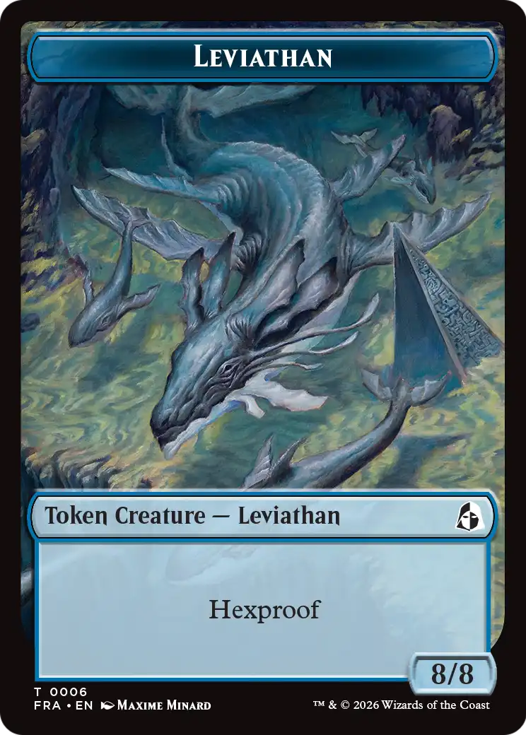 Leviathan // Beast Double-Sided Token [Reality Fracture Tokens] | Black Swamp Games
